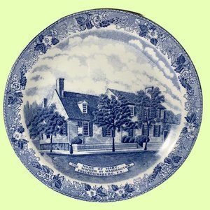 Authentic Historical Alfred Meakin Blue & White Collectible Dinner 10"